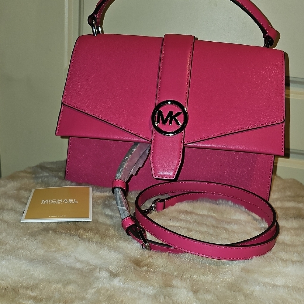 Michael Kors Fuchsia Crossbody Bag - Picture 10 of 12